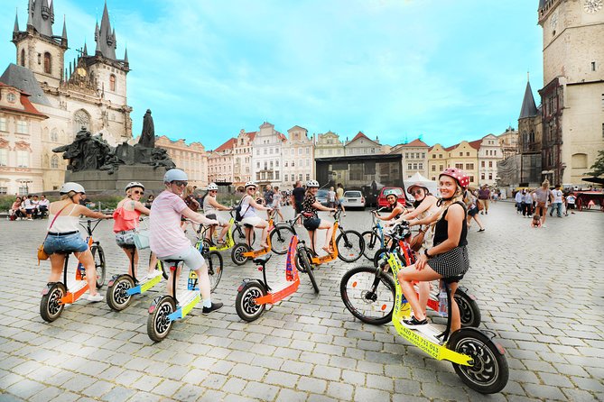 Prague: electric scooter & E-bike guided tour - Letna Park and the Prague Metronome