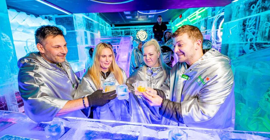 Prague: Entry ticket to Ice Pub Prague with Nightclub Option - The included drink, ice glass, and limited choices