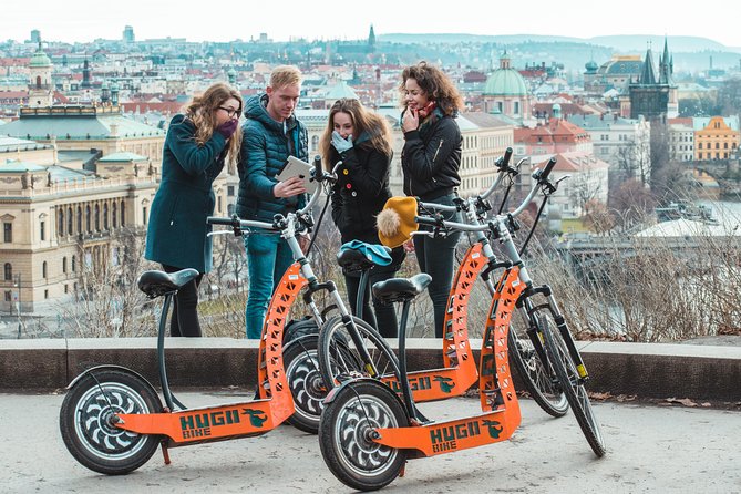Prague Fat Tire or Regular Scooter City Tour - Letna Park and the Metronome viewpoint