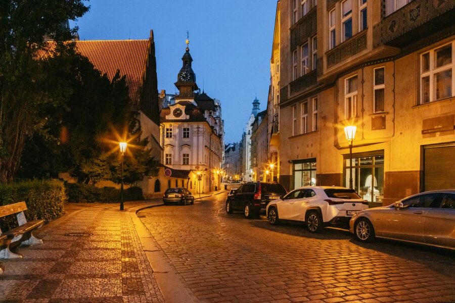 Prague: Ghosts and Legends Nighttime Guided Walking Tour - Týn Church and the Ungelt courtyard