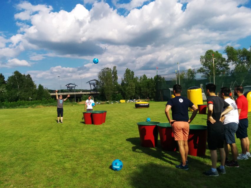 Prague : Giant Foot Darts and Giant Beer Pong Game - Choosing between the two activity packages
