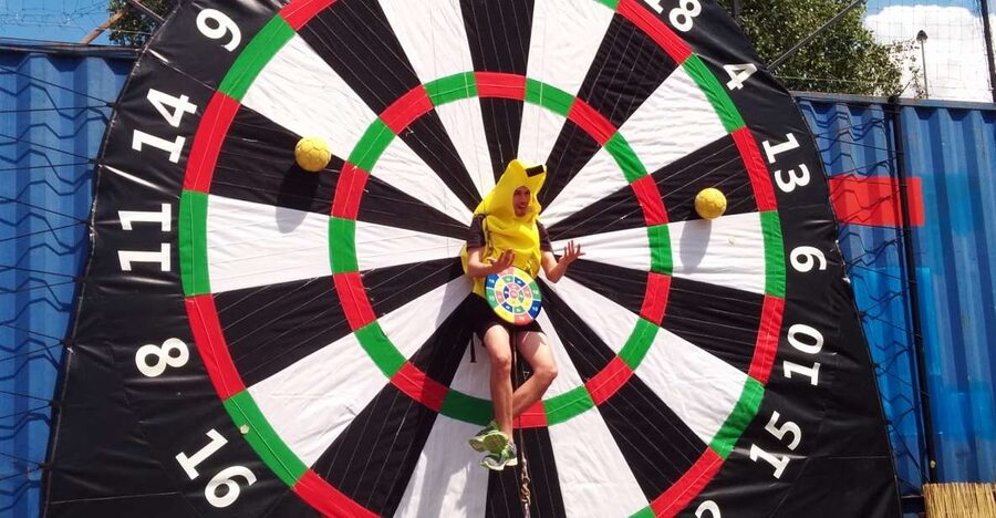 Prague: Giant Football Darts Game with Round of Beers & BBQ - Is $88 a fair price?