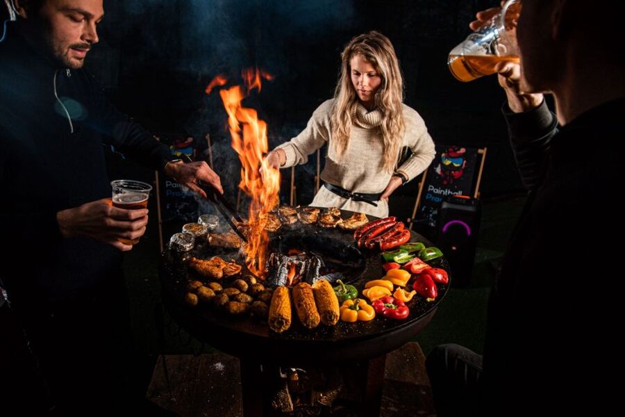 Prague: Giant Football Darts Game with Round of Beers & BBQ - The 30-minute ride from Prague