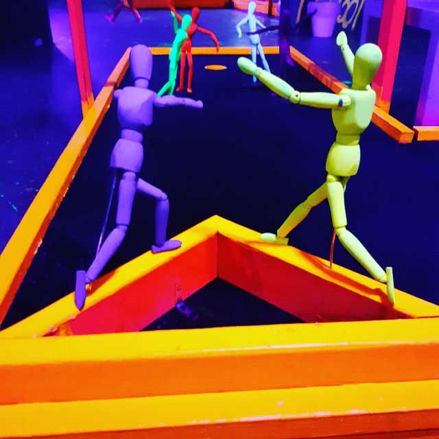 Prague: Glow Golf Mini Golf Game by UV Light - What the 18 holes are like
