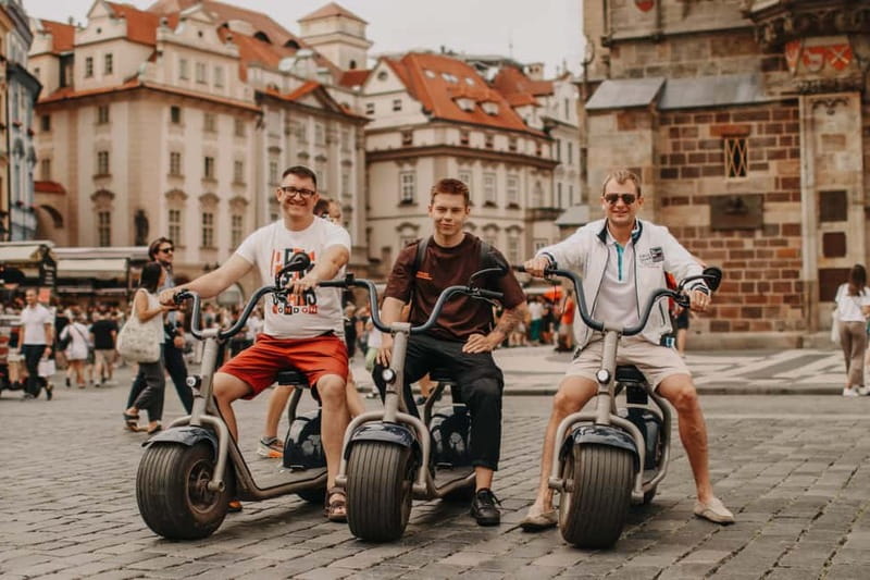 Prague: Guided Fat Tire e-Scooter Tour - Prague’s parks and the climb toward Hradčanska Square
