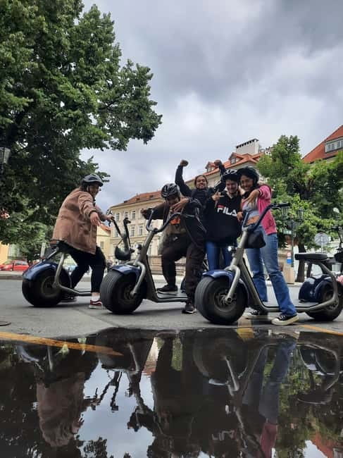Prague: Guided Fat Tire e-Scooter Tour - Strahov Monastery and its historic brewery