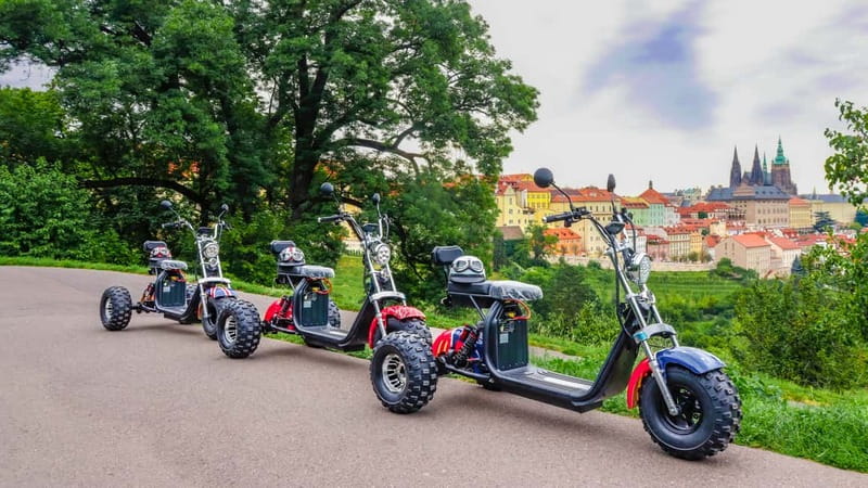 Prague: Guided Sightseeing Tour by Electric Trike - Strahov Monastery and the upper city