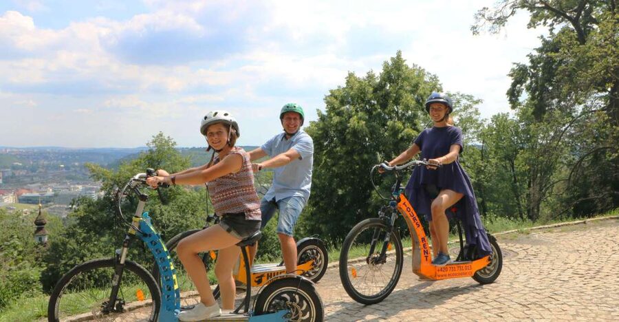 Prague: Highlights Tour on e-Scooter or eBike - Families, weather, and comfort