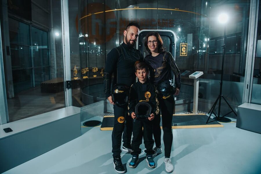 Prague: Hurricane Factory Indoor Skydiving Experience - Entering the wind tunnel for the first time