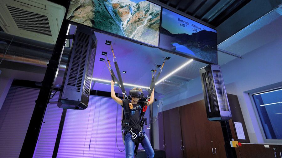 Prague: Hurricane Factory Parachute Jump VR Simulator - How the price works out at $72