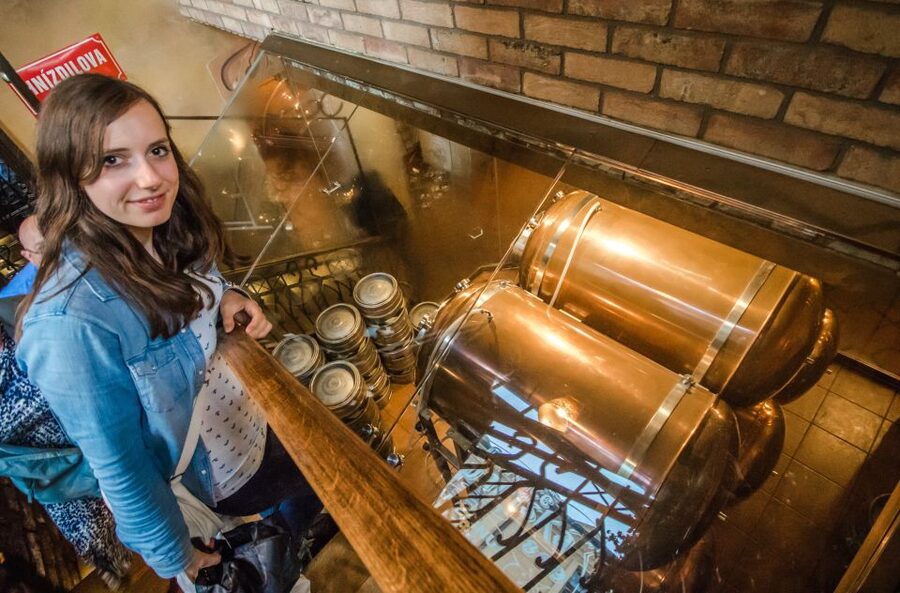 Prague: Legendary Beer Tour with Dinner - The second pub and Prague after dark