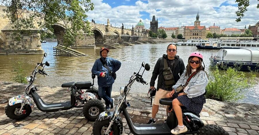 Prague Monastery & Panoramic Viewpoint Electric Trike Tour - Starting at Štěpánská Street
