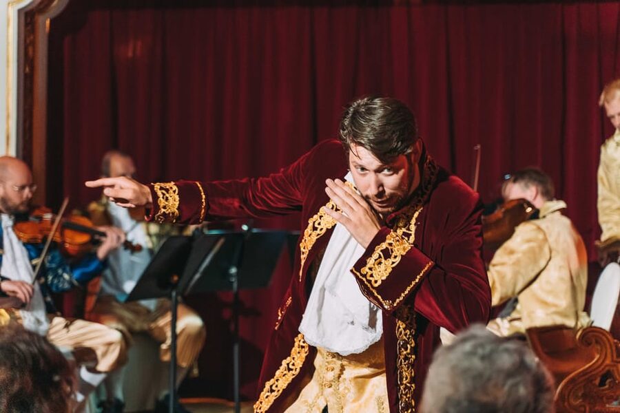Prague: Mozart Ballroom Concert Ticket with 3-Course Dinner - Dinner, drinks, and service
