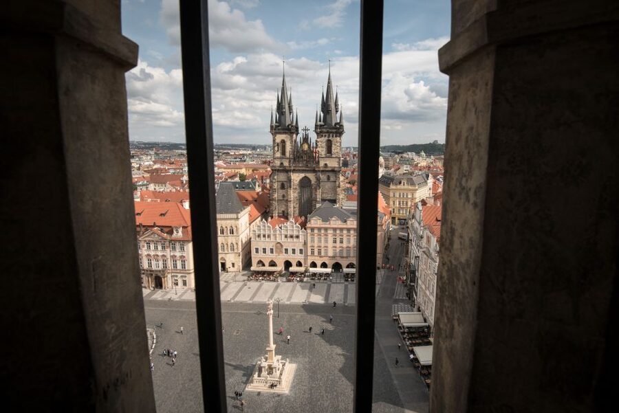 Prague: Old Town, Astronomical Clock and Underground Tour - The Astronomical Clock, explained rather than photographed