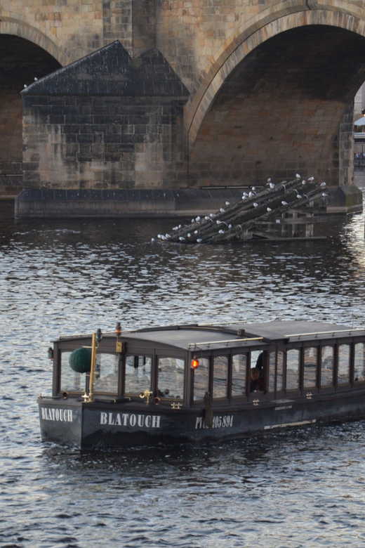 Prague: Old Town Guided Walking Tour and City Boat Ride - Cruising under Charles Bridge on the Vltava
