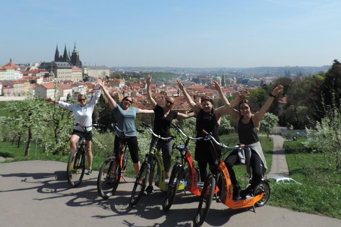 Prague Panoramic Views e-bike and e-Scooter guided Tour - Letna Park and the Five-Bridge View