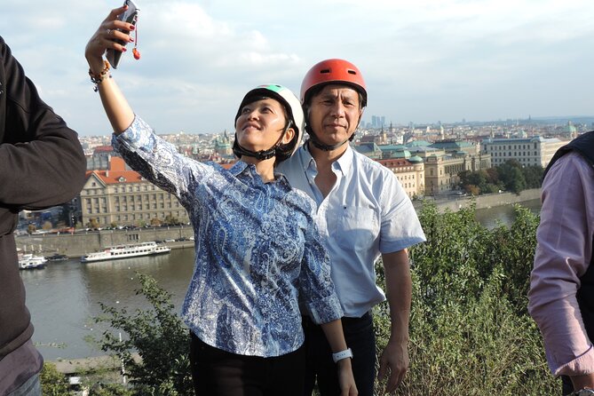 Prague Panoramic Views e-bike and e-Scooter guided Tour - The Lennon Wall in Lesser Town