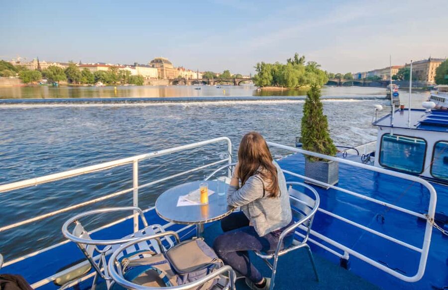Prague: Panoramic Vltava River Cruise - Prague Castle from the water
