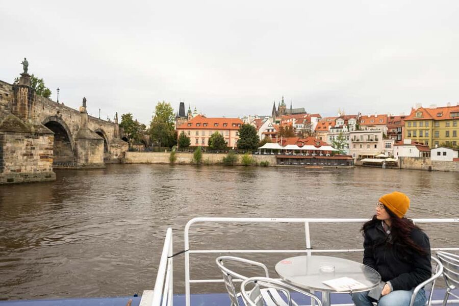 Prague: Panoramic Vltava River Cruise - Charles Bridge from its best low angle