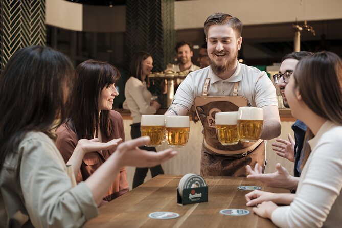 Prague Pilsner Urquell Experience with 3 Free Beer Tastings - Personalized souvenirs in the brand shop