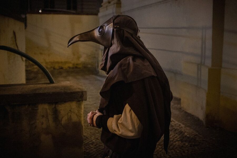 Prague: Plague Doctor Old Town History Walking Tour - Mariánské náměstí and the Old Town Square