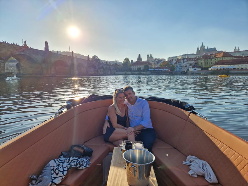 Prague Private Boat Tour - Czech sparkling wine and simple comforts