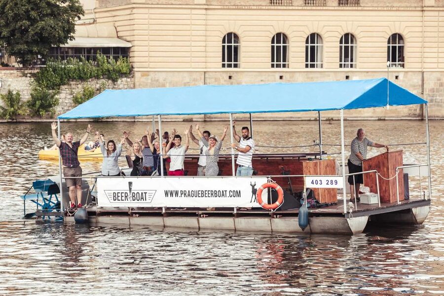 Prague: Private Cycle Boat River Tour with Beer or Prosecco - Communication and meeting-point advice