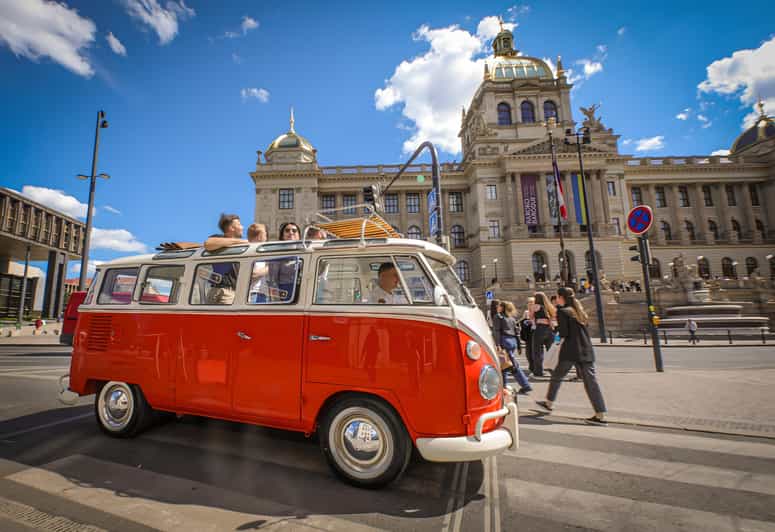 Prague: Private Sightseeing Tour in original VW Samba bus - What the 40-minute and 1.5-hour options mean