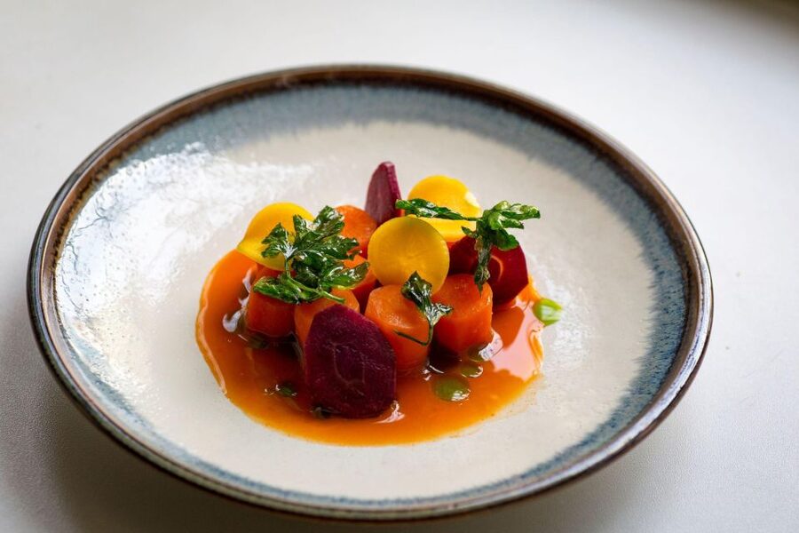 Prague: Savor 10 Course Dinner in Chef’s Kitchen - The edible painting is the grand finale