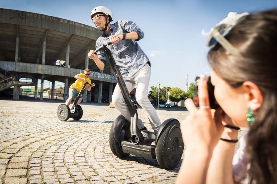 Prague: Segway Tour + Taxi Transfer & Monasteries mini-group - Parks, Residential Streets, and Prague’s Sporting Landmark