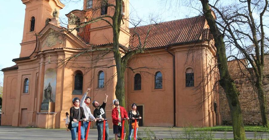 Prague Segway Tour with Oldest Monasteries and Free Taxi - Learning to ride a Segway safely