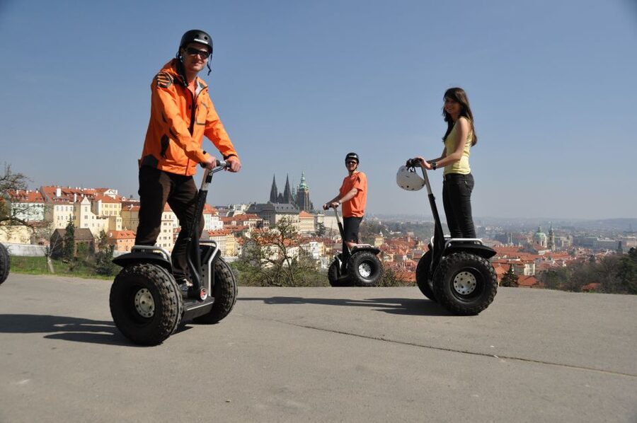 Prague: Shared Group/Private Segway Tour with Hotel Transfer - Learning to ride before the real route begins