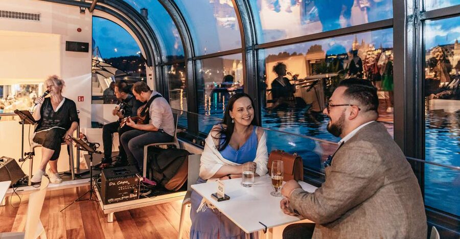 Prague: Sightseeing Dinner Cruise on Open-Top Glass Boat - Who should book this cruise