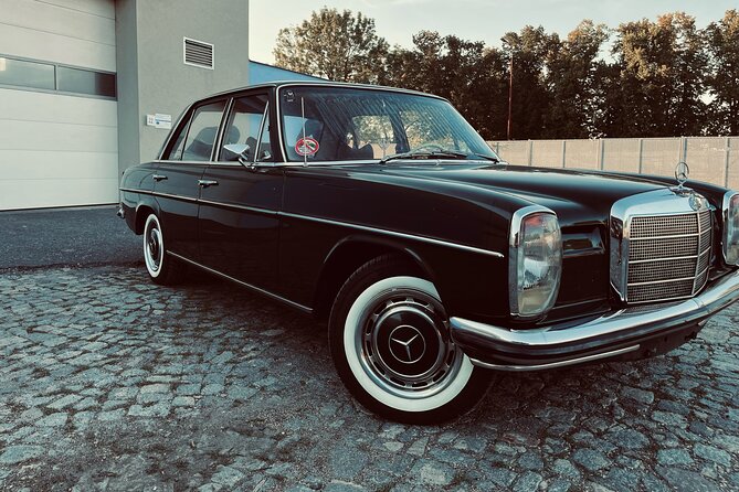 Prague Sightseeing Express Tour in Classic Car - Letná Viewpoint frames five bridges