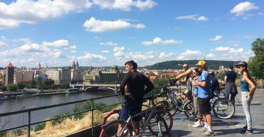 Prague: Stunning Viewpoints, Castle, City & Park Bike Tour - From Dlouha Street to the Vltava