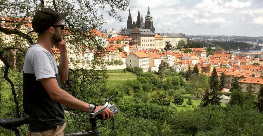 Prague: Stunning Viewpoints, Castle, City & Park E-Bike Tour - Prague Castle is a photo stop, not a full castle visit