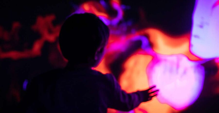 Prague: Ticket to Audiovisual Light Art at Lumia Gallery - From Mars to the ocean, the rooms change quickly