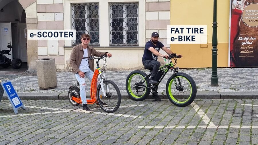 Prague: Tour by Electric Scooter or Cruiser eBike - Strahov Monastery and Petřín Hill views