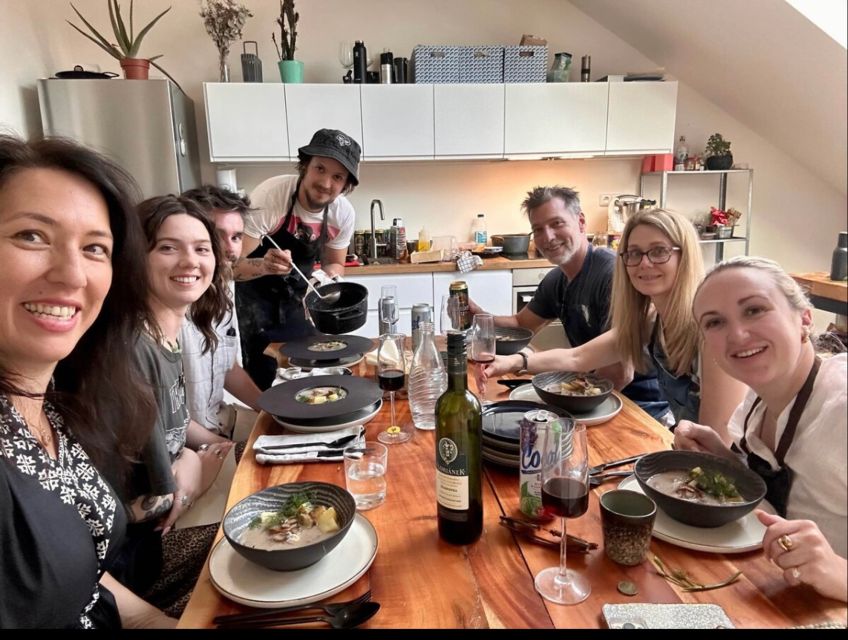 Prague: Traditional Czech Cooking Class with Market Tour - From market ingredients to a Czech kitchen