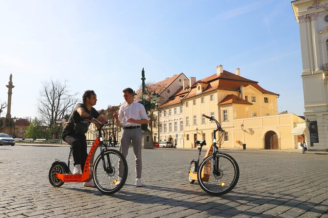 Prague Trike & e-Scooter Tour: Castle Viewpoints & Charles Bridge - Prague Castle views without an interior visit