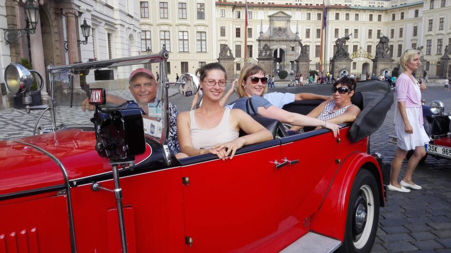 Prague: Vintage Car Ride and Walking Tour - What you see from the car