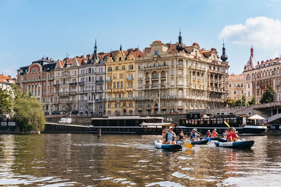 Prague: Vltava River Guided Canoeing Tour - Meeting the river near Cisarska Louka
