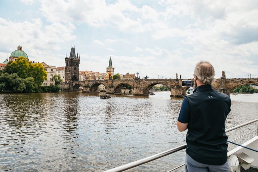 Prague: Vltava River Lunch Cruise in an Open-Top Glass Boat - Finding the boat at Pier 3A