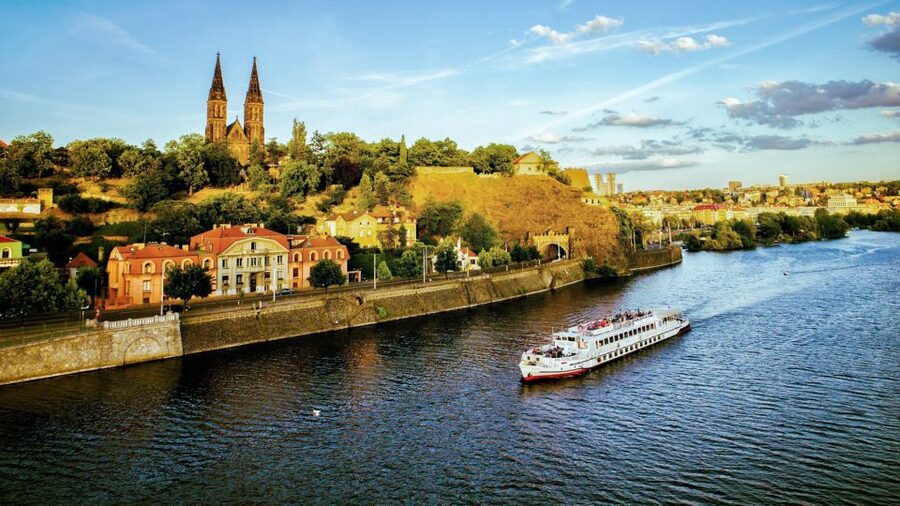 Prague: Vltava River Night Cruise with Buffet - Boarding near Čechův Bridge