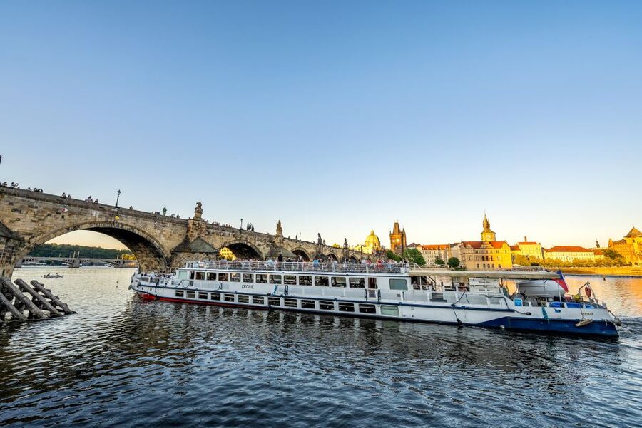 Prague: Vltava River Night Cruise with Buffet - Accessibility and practical limits