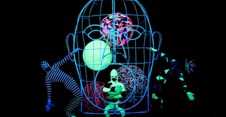 Prague: WOW Show Black Light Theater - Dance, acrobatics, puppets, and glowing props