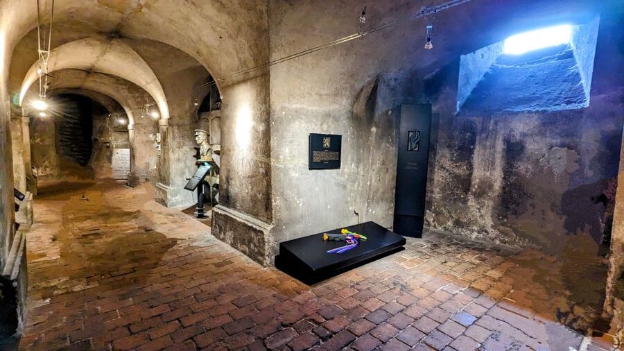 Prague: WWII Guided Tour & The Crypt of Operation Anthropoid - Entering the Saints Cyril and Methodius Cathedral crypt