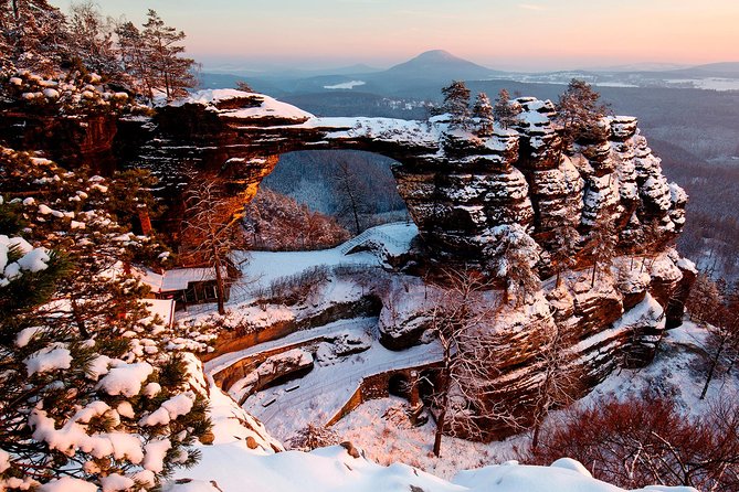 Pravcicka Gate & Bastei Bridge Winter National Park Tour from Prague - The morning walk to Pravcicka Gate