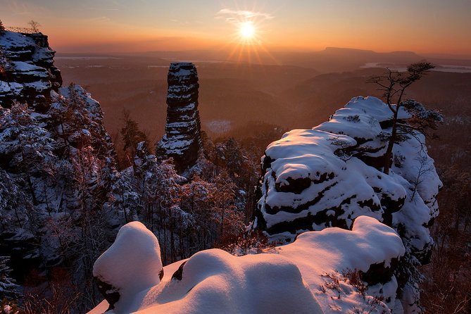 Pravcicka Gate & Bastei Bridge Winter National Park Tour from Prague - Transport, timing, and the long day