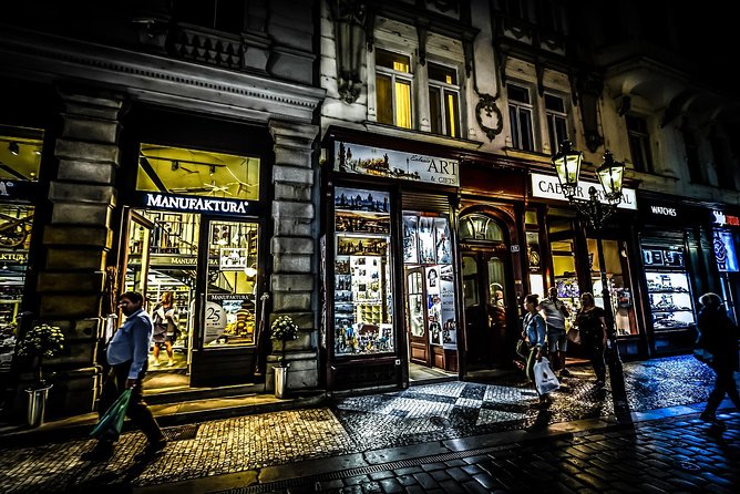 Private & Personalized Prague Night Tour with a Local Guide - Crossing Charles Bridge under evening lights